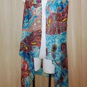 Caftan top.  Beautiful color and print.